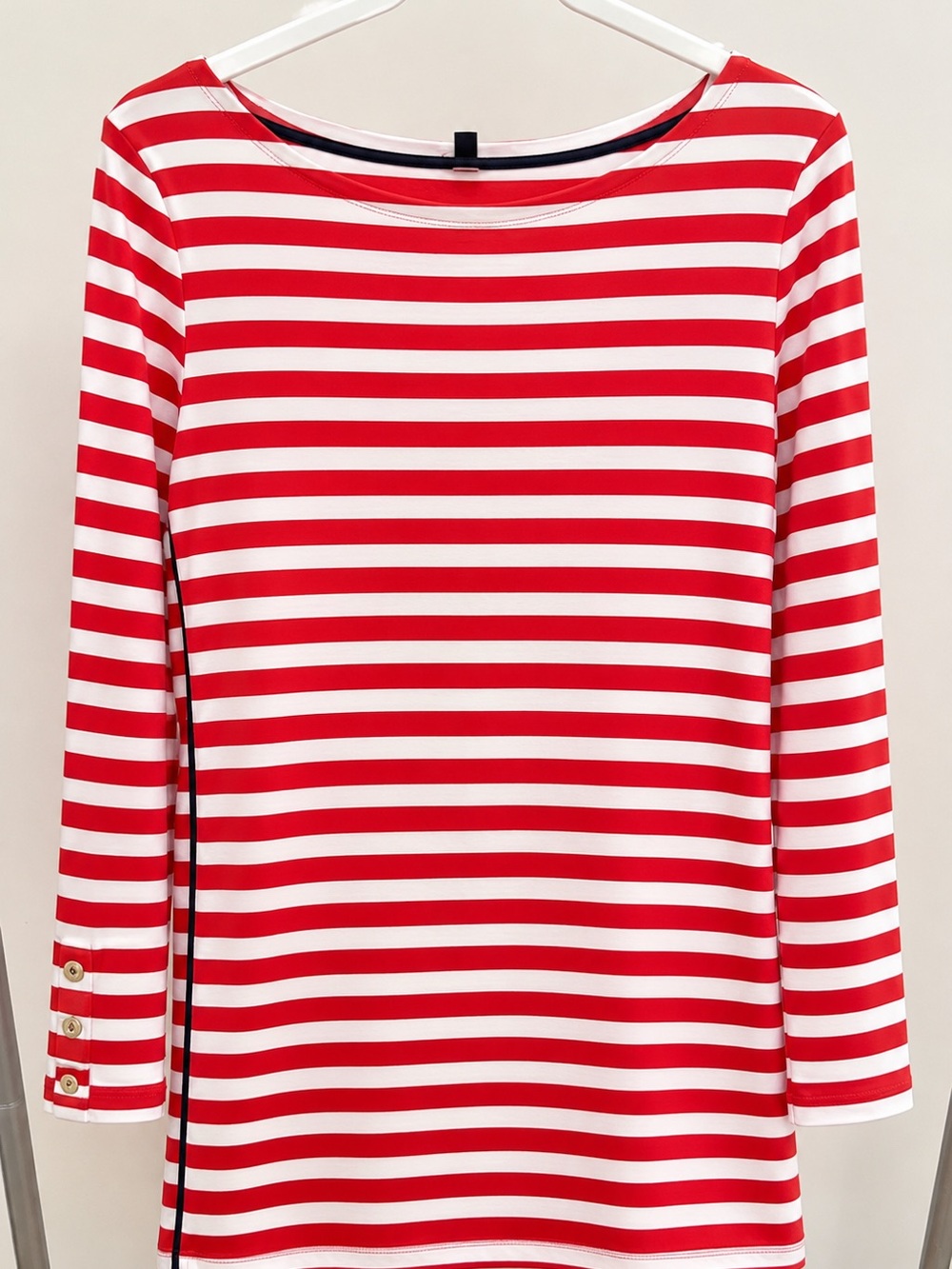 J.Crew Orange and White Striped Dress